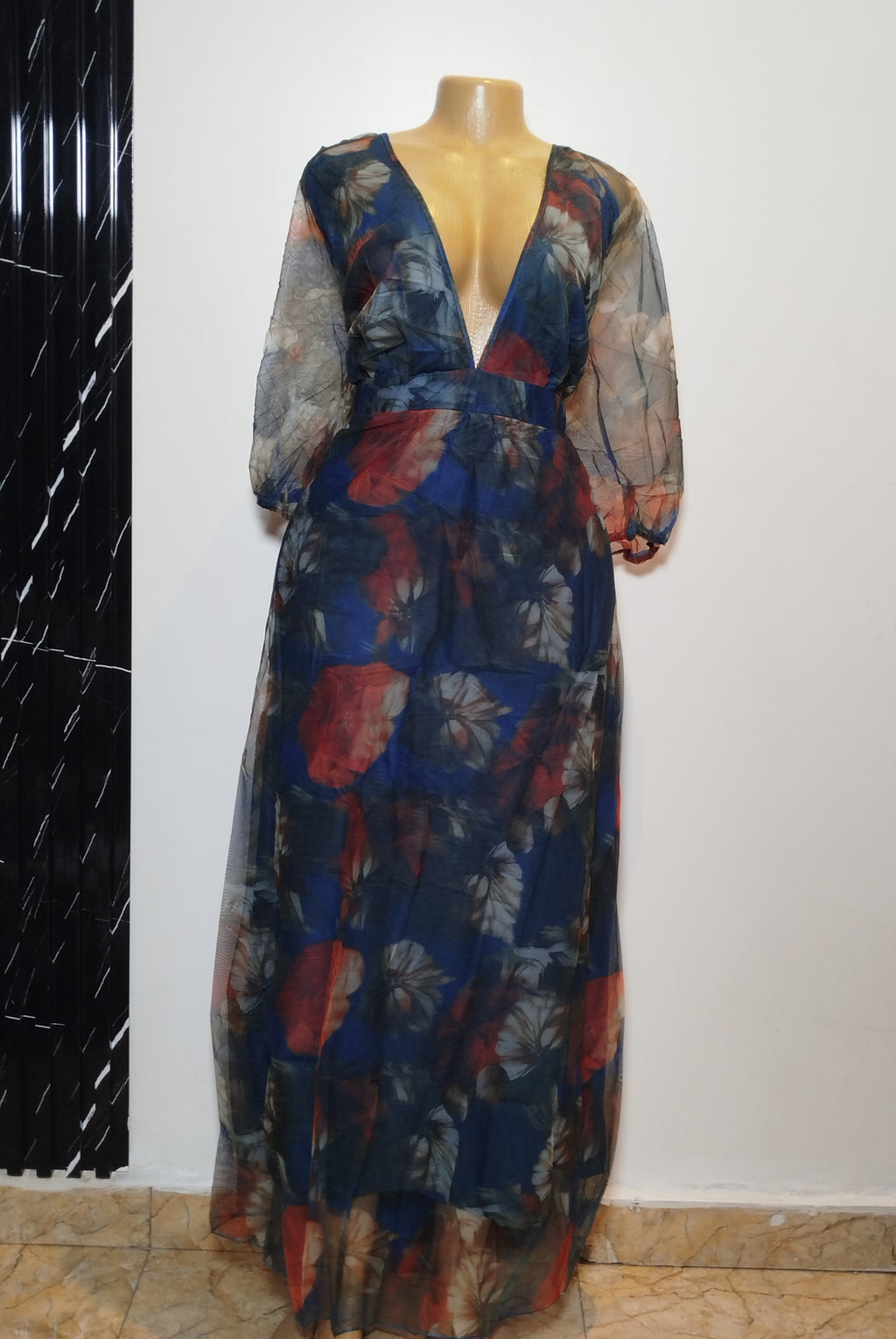 Flowered Chiffon dress