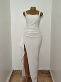 Backless maxi Dress, Spaghetti straps Party Dress